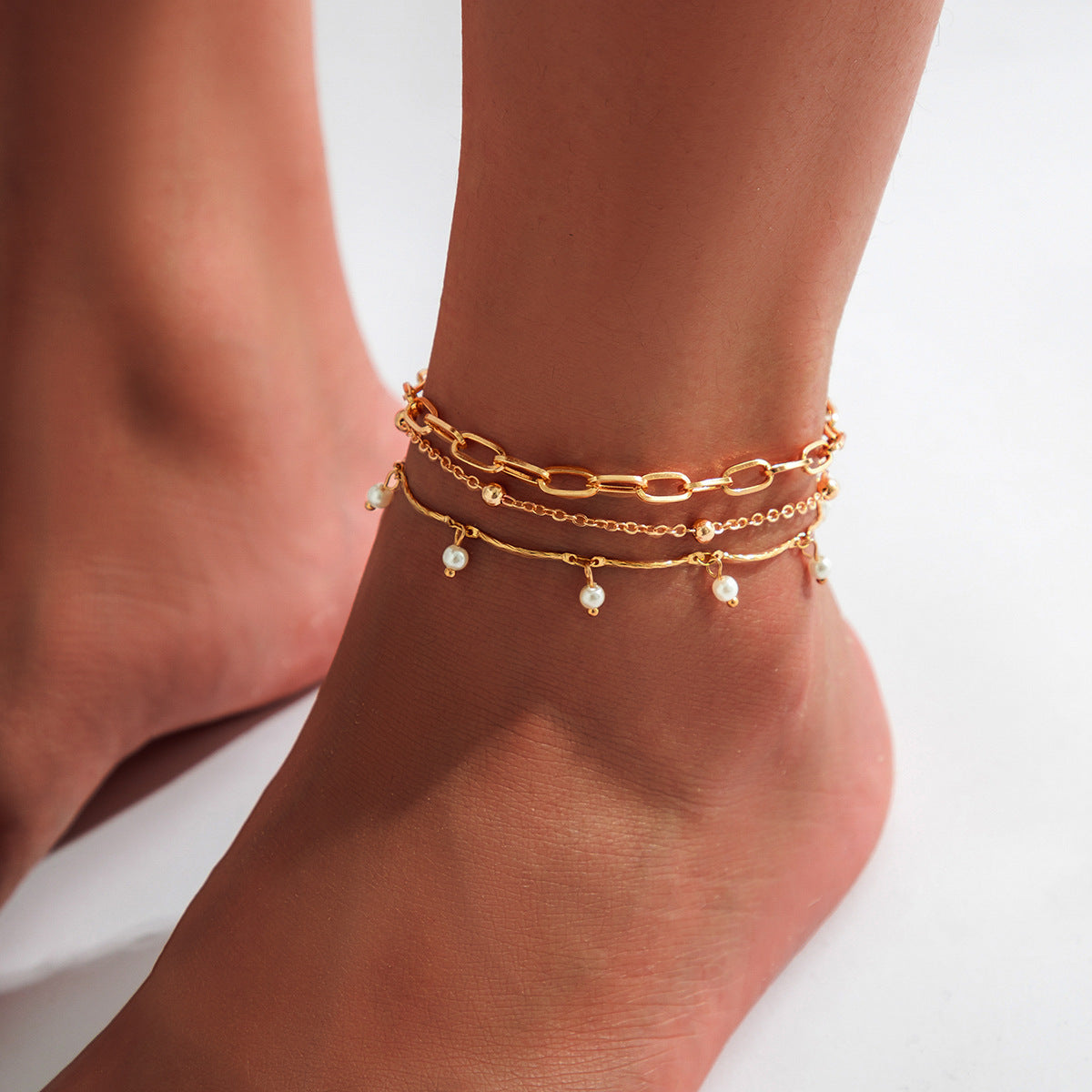 🌟 Bracelet de Cheville Bohème Élégant - Design Étoile & Pampilles, Accessoire Tendance pour un Été Chic ✨