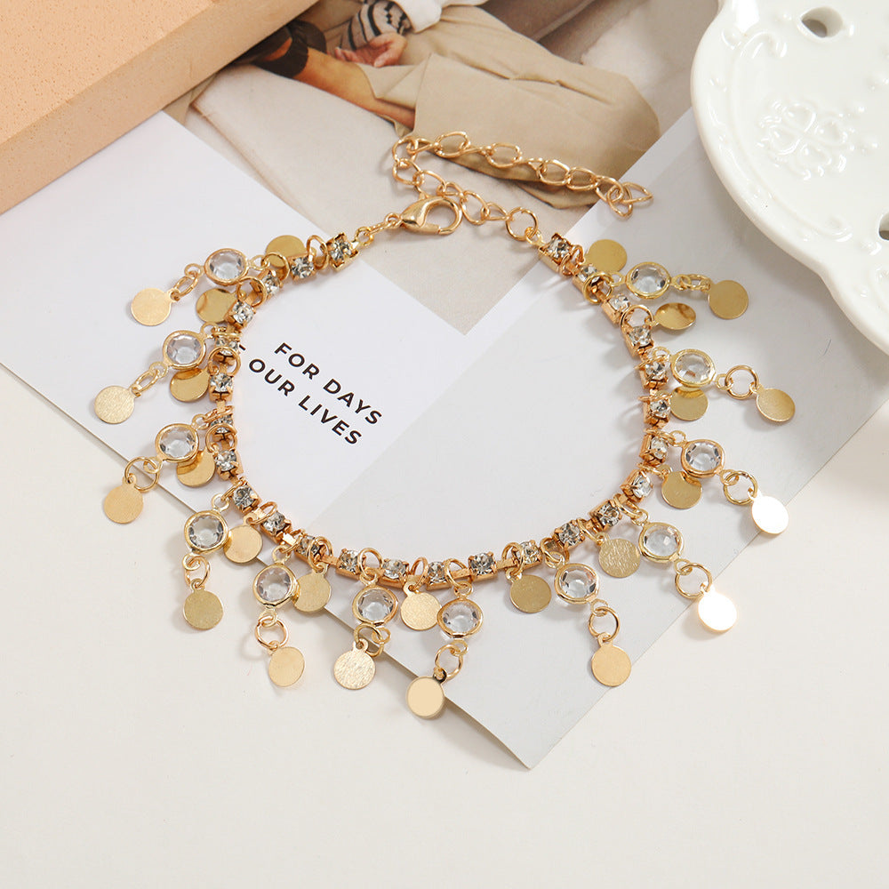 🌟 "Bracelet de Cheville Élégance Boho – Sublimez Votre Style à la Plage 🌴✨