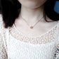 Élégant Collier Quartz Fraise Argent 925 - Bijou Intemporel, Raffiné et Premium pour Sublimer Votre Style