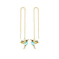 Boucles d'Oreilles Longues Colibri - Légèreté et Élégance, Parfaites pour Sublimer Votre Style ✨