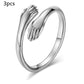 Image du produit Bague Simple "Mains qui S'enlacent" – Élégance Géométrique et Design Unisexe 🤝💍
