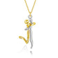 Pendentif Couple Humanoïde - Design Unique, Symbole d'Amour Éternel, Cadeau Parfait pour les Amoureux !