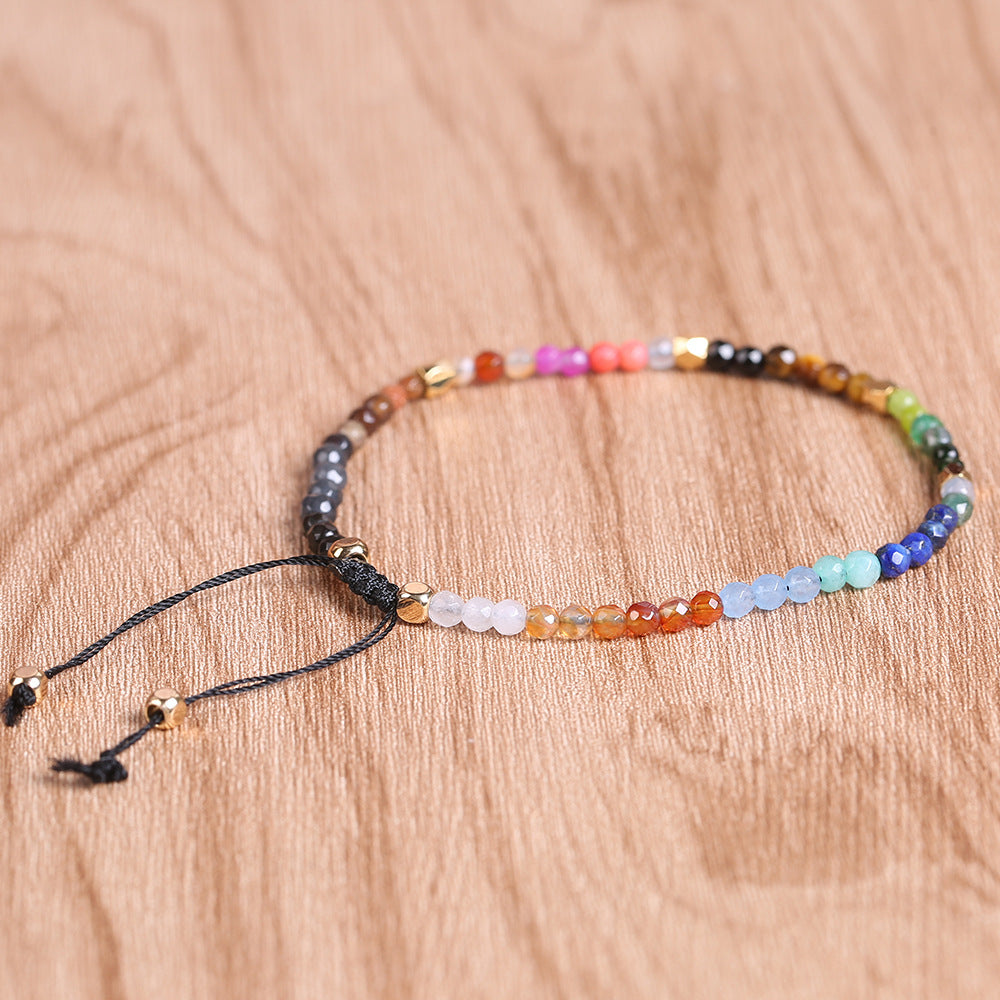 Image du produit 12 Constellations Seven Chakras Colored Stones Bracelet