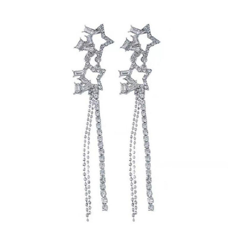 🌟 Élégantes Boucles d'Oreilles Goutte d'Eau - Franges Raffinées, Charme Quotidien et Style Intemporel !