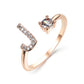 Image du produit Bague Initiale Ajustable – Élégance Personnalisée en Argent/Doré | Bijou Raffiné pour Femme