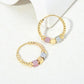 ✨ Boucles d'Oreilles Rosette Creuse & Hoops Dorés - Élégance Chic, Design Raffiné, Confort Optimal !