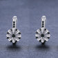 🌟 Éclat Fleur Cuivre: Boucles d'Oreilles Femme avec Zircon 🌸✨