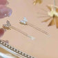 Image du produit 925 Silver Needle Long Tassel Butterfly Earrings