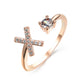 Image du produit Bague Initiale Ajustable – Élégance Personnalisée en Argent/Doré | Bijou Raffiné pour Femme