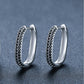 ✨ Boucles d'Oreilles en Zircon Noir - Artisanat Français, Design Élégant, Élégance Inégalée pour Sublimer Votre Look 🌟