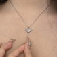 Collier Élégant avec Cristal - Ailes d'Ange et Cœur Mobile, Cadeau Idéal pour la Saint-Valentin et les Occasions Spéciales