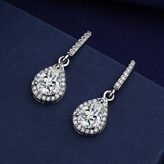 ✨ Boucles d'Oreilles Élégantes en Goutte - Zircon Micro-Incrusté, Finition Premium, Style Chic et Raffiné 🌟