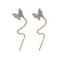 Image du produit 925 Silver Needle Long Tassel Butterfly Earrings