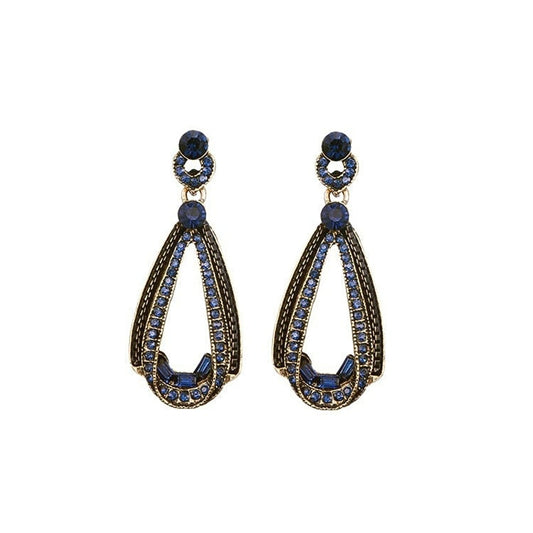 ✨ Élégantes Boucles d'Oreilles en Argent S925 - Design Goutte d'Eau Unique, Style Vintage pour une Touche Raffinée