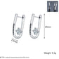 🌟 Élégantes Boucles d'Oreilles U Minimalistes - Design Raffiné, Léger et Polyvalent pour Sublimer Toutes Tenues