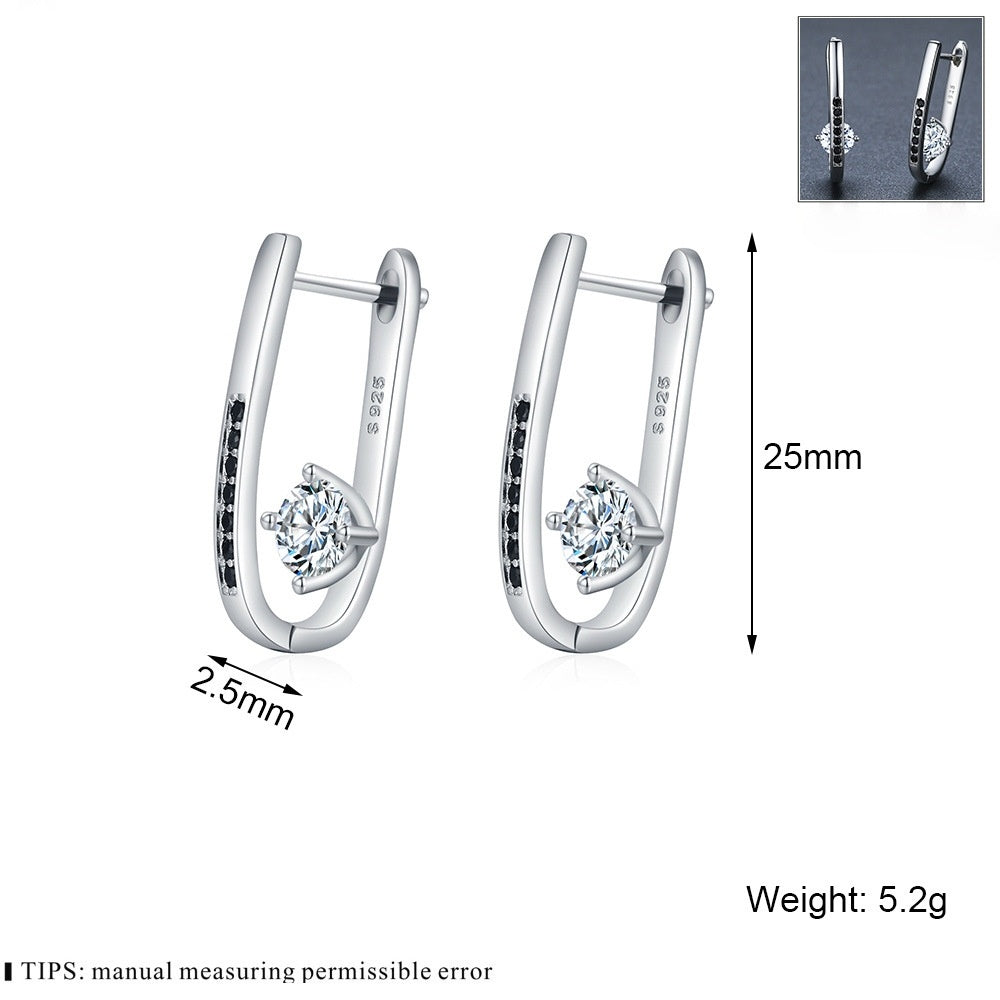 🌟 Élégantes Boucles d'Oreilles U Minimalistes - Design Raffiné, Léger et Polyvalent pour Sublimer Toutes Tenues