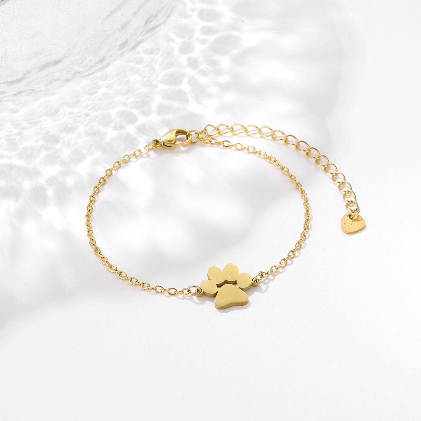 Bracelet Chic en Acier Inoxydable - Design Élégant, Résistant, Idéal pour Afficher Votre Passion pour les Chiens