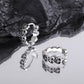 🌟 Boucles d'oreilles en argent sterling S925 - Croix rétro, Élégance intemporelle, Design Unique et Raffiné