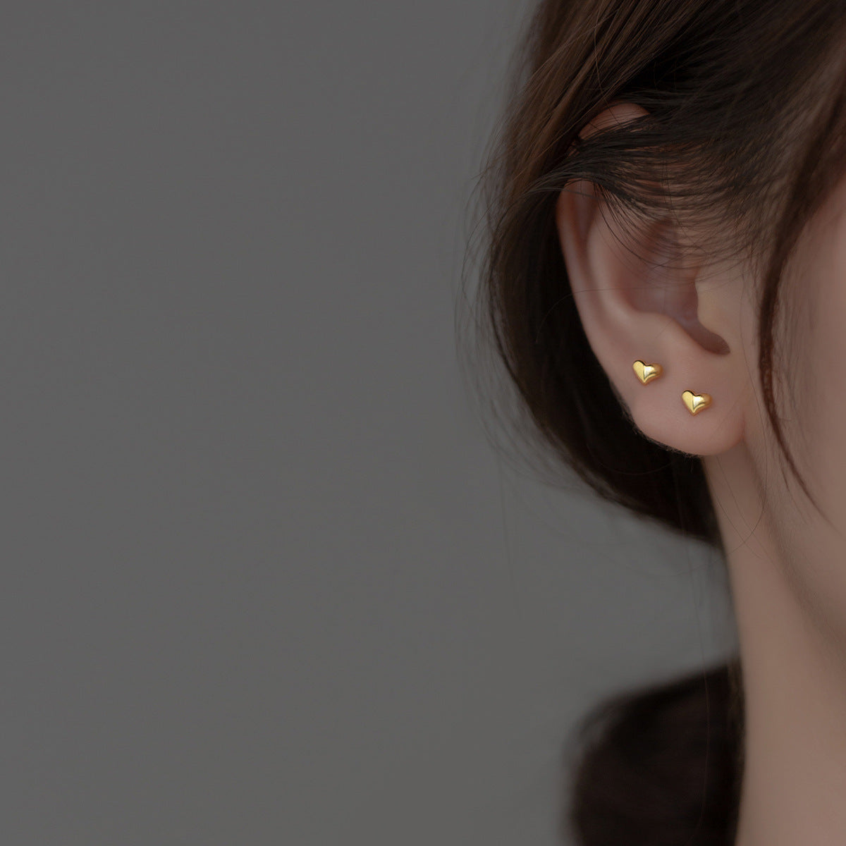 ✨ Ravissantes Boucles d'Oreilles Cœur en Argent 925 - Design Éclatant, Idéales pour Un Style Élégant au Quotidien