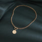 🌟 Collier Double Chaîne Métallique Élégant - Style Rétro Chic, Qualité Premium, Idéal pour Sublimer Votre Look