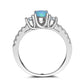 ✨ Sublime Bague en Argent S925 - Opale Étincelante et Diamants Colorés, Élégance Unique pour Toutes Vos Occasions ✨