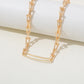 🌟 Collier Double Chaîne Métallique Élégant - Style Rétro Chic, Qualité Premium, Idéal pour Sublimer Votre Look