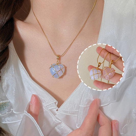 "✨ Ravissant Collier en Pierre de Lune - Design Féérique, Bijou Unique pour Cadeaux Magiques et Contes de Fées"