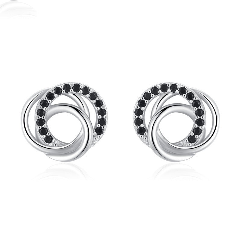 🌟 Boucles d'Oreilles Chic en Zircon - Design Multi-Cercles Creux, Élégance Intemporelle, Qualité Supérieure !