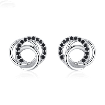 🌟 Boucles d'Oreilles Chic en Zircon - Design Multi-Cercles Creux, Élégance Intemporelle, Qualité Supérieure !