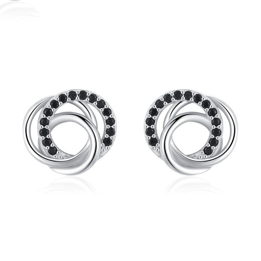 🌟 Boucles d'Oreilles Chic en Zircon - Design Multi-Cercles Creux, Élégance Intemporelle, Qualité Supérieure !