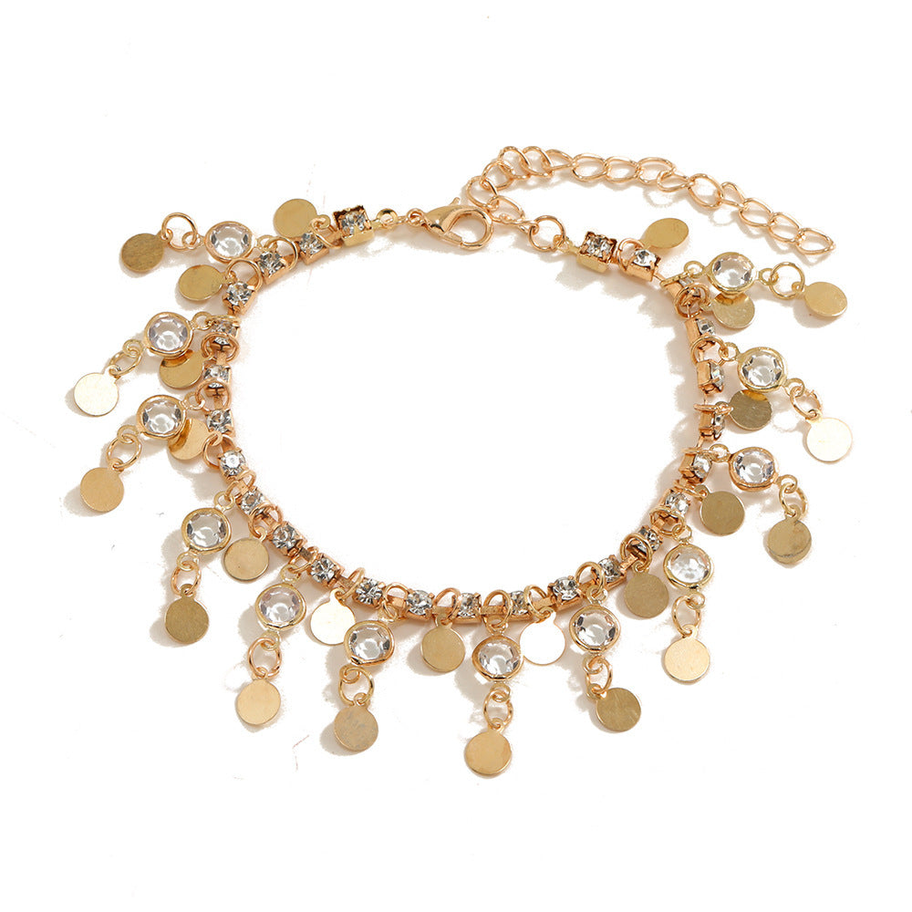 🌟 "Bracelet de Cheville Élégance Boho – Sublimez Votre Style à la Plage 🌴✨