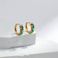 ✨ Élégants Clips d'Oreilles Émeraude - Zircon Brillant, Confort Sans Piercing, Accessoire Parfait pour un Style Chic